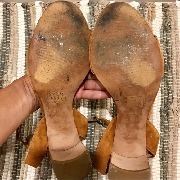 Madewell tan suede ankle strap sandals. Size 10. - Picture 12 of 14